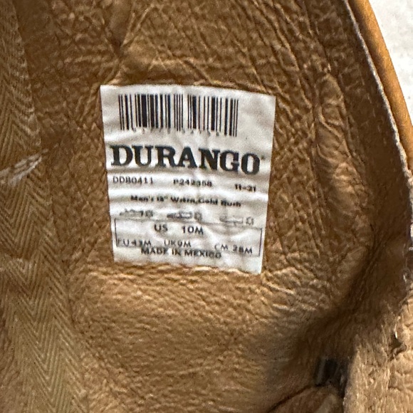 Durango Tan Men\'s Boots, size 10, pre-owned, gently used. main image 14
